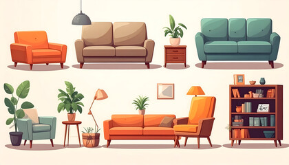 Collection placing furniture and other home item