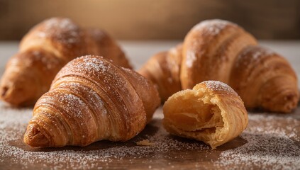 Golden Crescent Delights A Visual Study of Textures, Forms, and Light.
