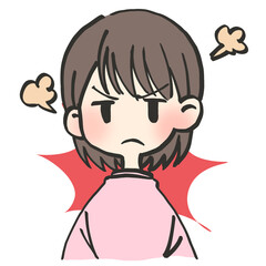 喜怒哀楽の「怒」女性