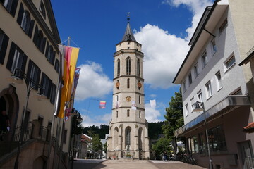 Turm der Stadtkirche in Balingen