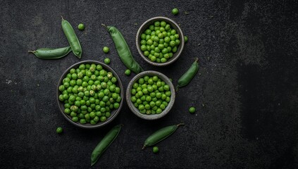 Green Spheres and Elongated Pods on a Textured Surface, a Visual Composition.