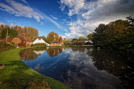The Mill Pond at Fairbourne Heath in Kent England UK