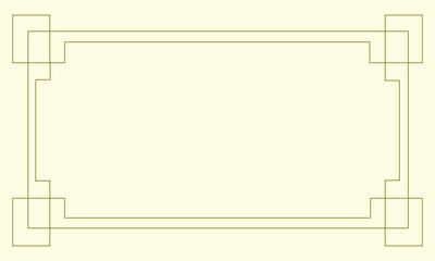 Minimal rectangular border design with geometric corner details on a light background. Ideal for certificate templates, invitations, decorative documents, posters, and elegant layouts.