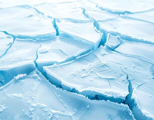 Abstract Cracked Frozen Texture
