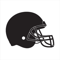 american football helmet silhouette vector, football helmet clip art