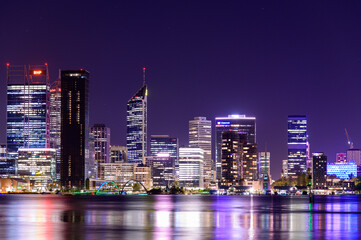 Obraz premium 世界で一番美しい街と言われているパース美しい街並み夜景