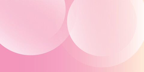 Abstract pastel colorful pink and yellow gradations. Circle effect style geometric illustration banner texture eps10