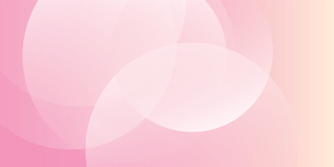Abstract pastel colorful pink and yellow gradations. Circle effect style geometric illustration banner texture eps10