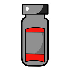 vector illustration of a bottle