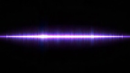 Abstract visualization of a pulsating purple light illuminating a dark background