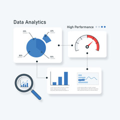 Data analytics performance metrics dashboard analysis
