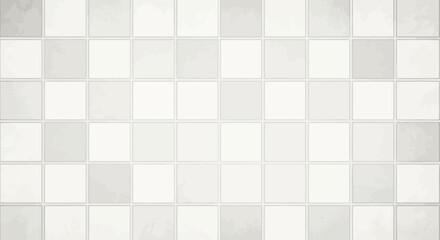 Clean, modern, and seamless abstract geometric pattern of alternating light grey and white squares, creating a versatile background texture for digital design and contemporary decor