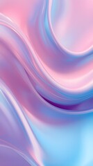 Naklejka premium Surreal Vibrant Smooth Abstract Waves in Pink, Blue, and Purple