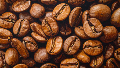 Texture of coffee beans