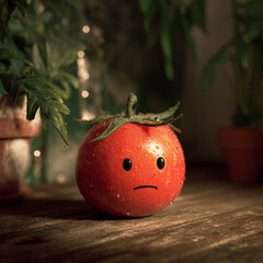 A depressed tomato