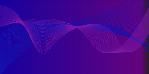 Technology abstract backround. Premium design. Purple and blue gradations. Line pattern. Modern .