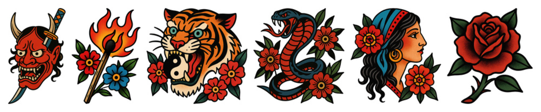 Traditional tattoo art designs