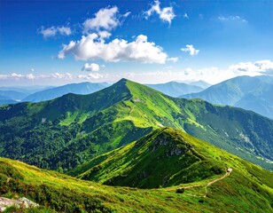 Green Mountain Ridge under a Sunny Sky