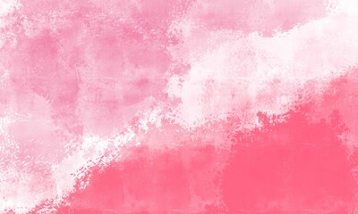 Vibrant Pink Watercolor Gradient Background. Abstract Texture with White Splashes and Soft Blending
