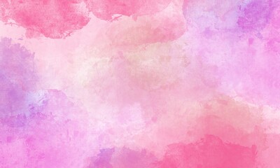 Intense Pink and Magenta Watercolor Background. Dynamic Abstract Wash Texture for Feminine Design