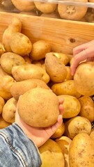 potatoes on the market