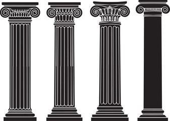 Four Classical Column Styles architecture ionic