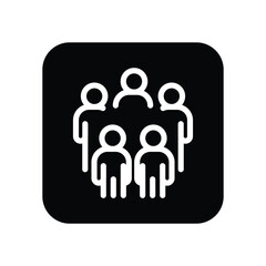 society solid icon vector design good for web or mobile app