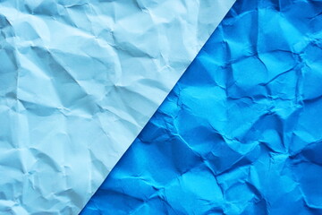 wrinkled paper texture background, blue paper overlay background