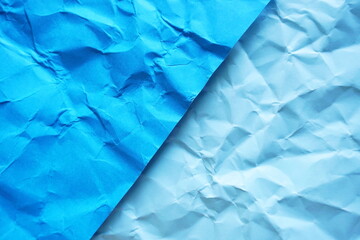 wrinkled paper texture background, blue paper overlay background
