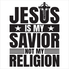 Jesus Is My Savior Not My Religion Icon