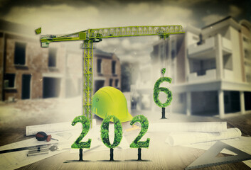 immobilier 2026, grue construction