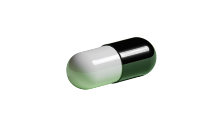 Capsule Pill: A studio shot captures a close-up of a pharmaceutical capsule, showcasing its sleek design and the vital role it plays in health and medication.
