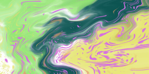 Beautiful abstract watercolor background. Beauty sweet pastel yellow and green colorful with fluffy clouds on sky. multi color rainbow image. abstract fantasy growing light. .