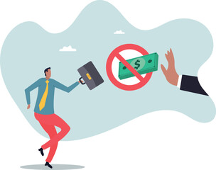 Stop Corruption, refusing to take bribery money.about a man and his life.