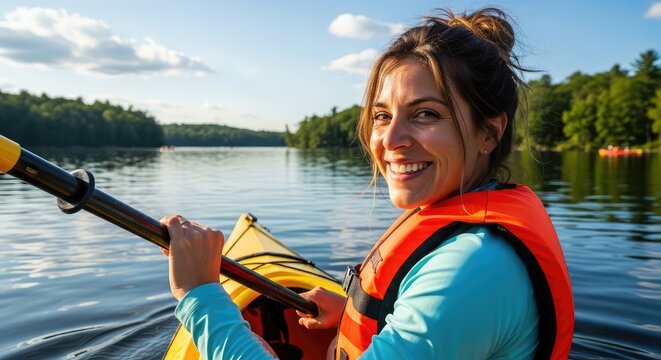 girl on a boat - Powered by Adobe