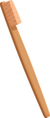Bamboo toothbrush promoting sustainable oral hygiene practices and eco conscious lifestyle