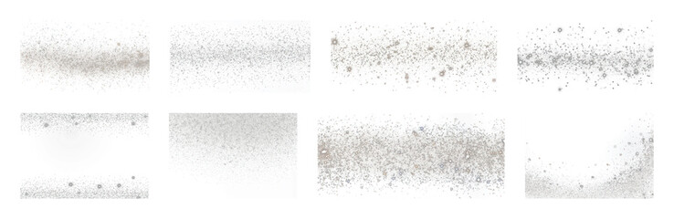 Fototapeta premium PNG Grunge textures for creative designs, element set on transparent background