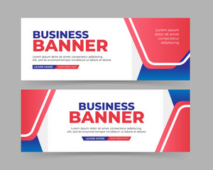 Modern business banner template design