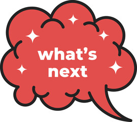 What's Next Brainstorming Creativity Discussion Future Direction Planning Vector Illustration