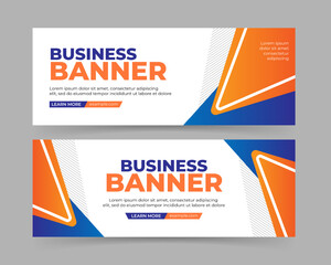 Modern business banner template design
