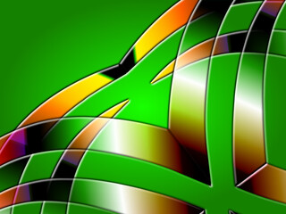 colourful glass style simple and abstract modern line art	