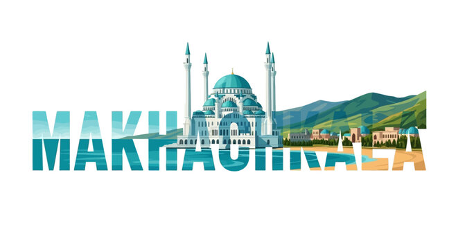 Makli Necropolis Architecture Landscape Illustration