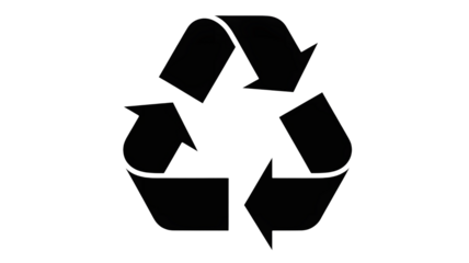 Sleek recycle symbol for eco-conscious designs, perfect for sustainability campaigns and environmental projects, promoting a greener, healthier planet now