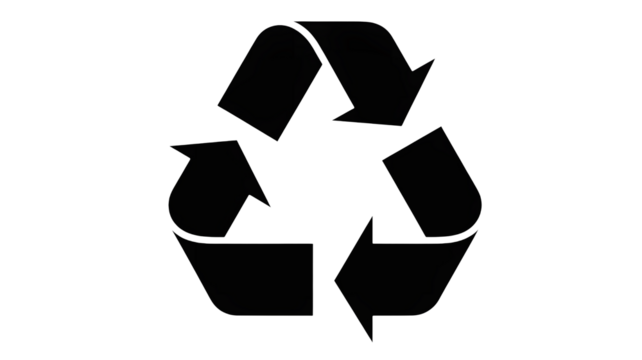 Sleek recycle symbol for eco-conscious designs, perfect for sustainability campaigns and environmental projects, promoting a greener, healthier planet now - Powered by Adobe