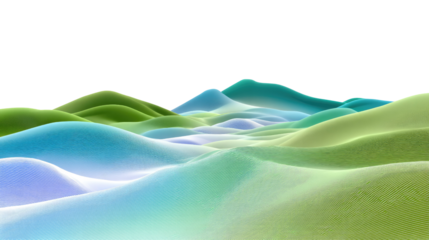 Rolling Hills: Gentle slopes undulate across a serene landscape, painted in soft, inviting colors. A vibrant display of nature's artistry.