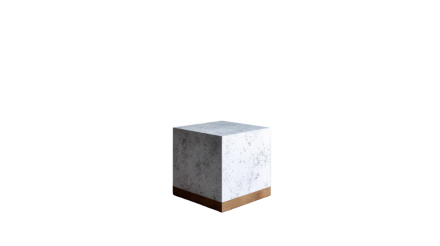 Minimalist Cube: A minimalist design showcases a sleek, sturdy cube, highlighting its clean lines and geometric precision. A balance of modern and simplicity