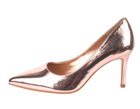 Rose Gold Metallic Heel