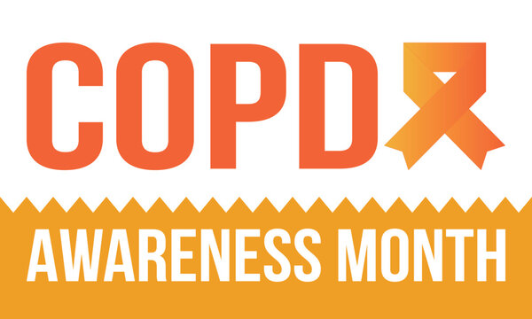 COPD Awareness Month in November. Chronic Obstructive Pulmonary Disease. Celebrated annual in United States. Medical health care and awareness design. Poster, card, banner and background. Vector - Powered by Adobe