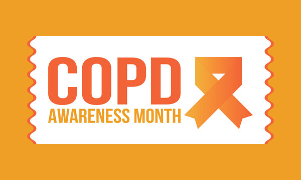 COPD Awareness Month in November. Chronic Obstructive Pulmonary Disease. Celebrated annual in United States. Medical health care and awareness design. Poster, card, banner and background. Vector - Powered by Adobe