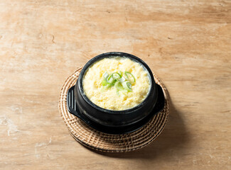 Steamed Egg in a Hot Pot